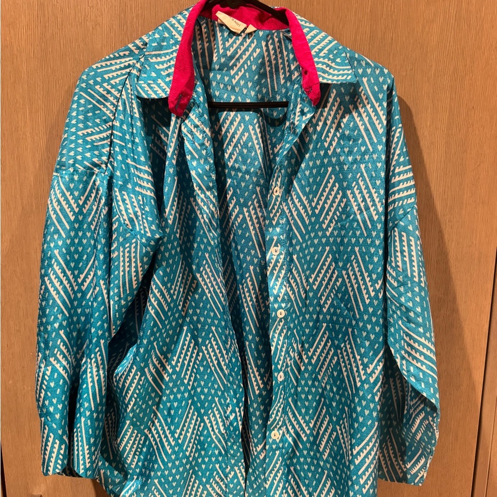 Blue Patterned Women’s Shirt